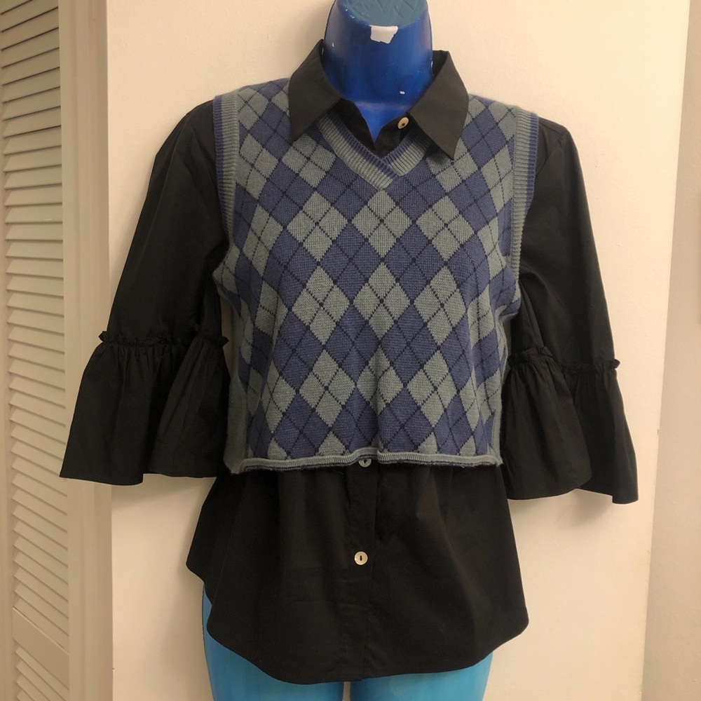 Argyle sweater vest